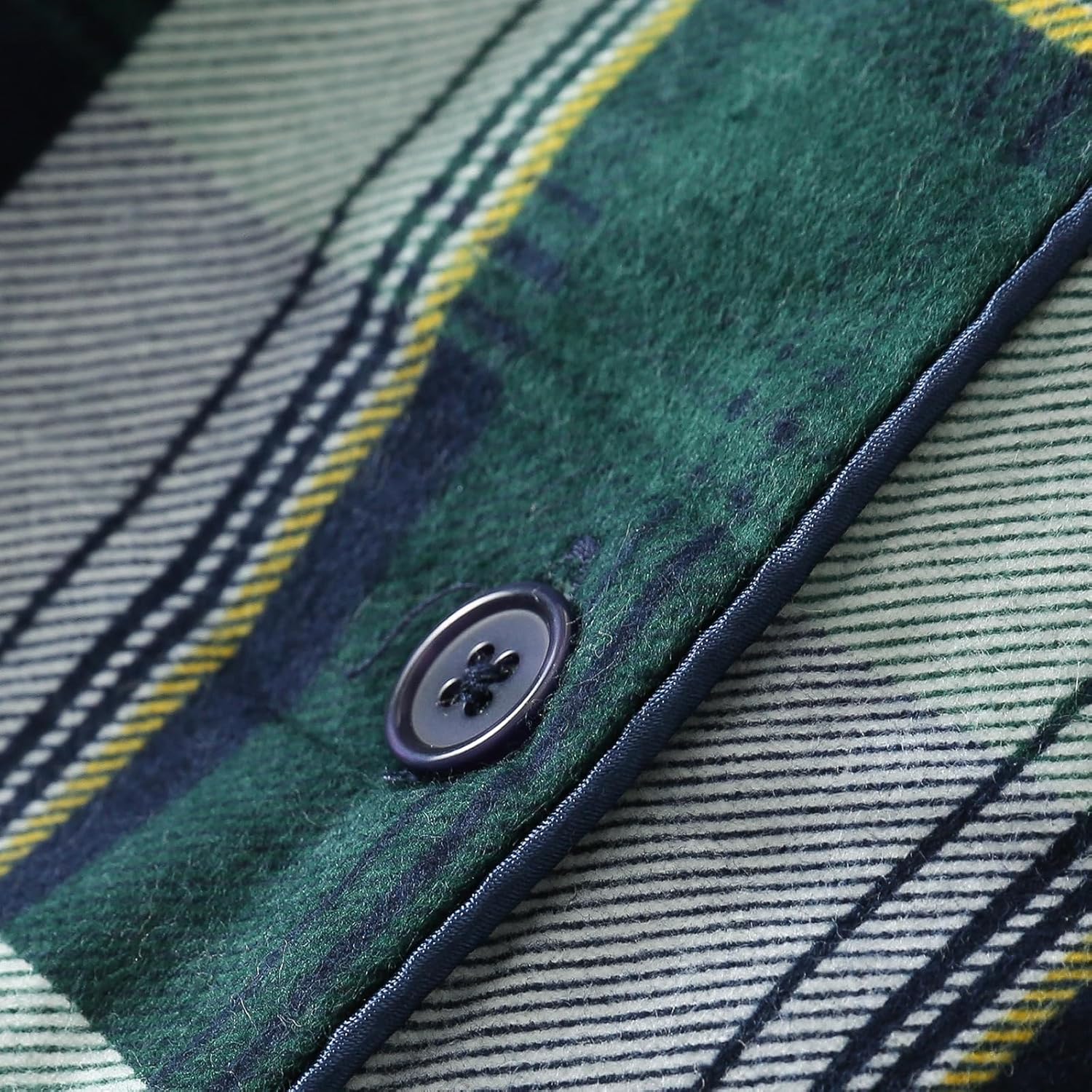 Shymay Women's Flannel Cotton Nightgown Button Down Nightshirt Long Sleeve Sleep Shirt Dress Sleepwear Pajama Top - Image 6