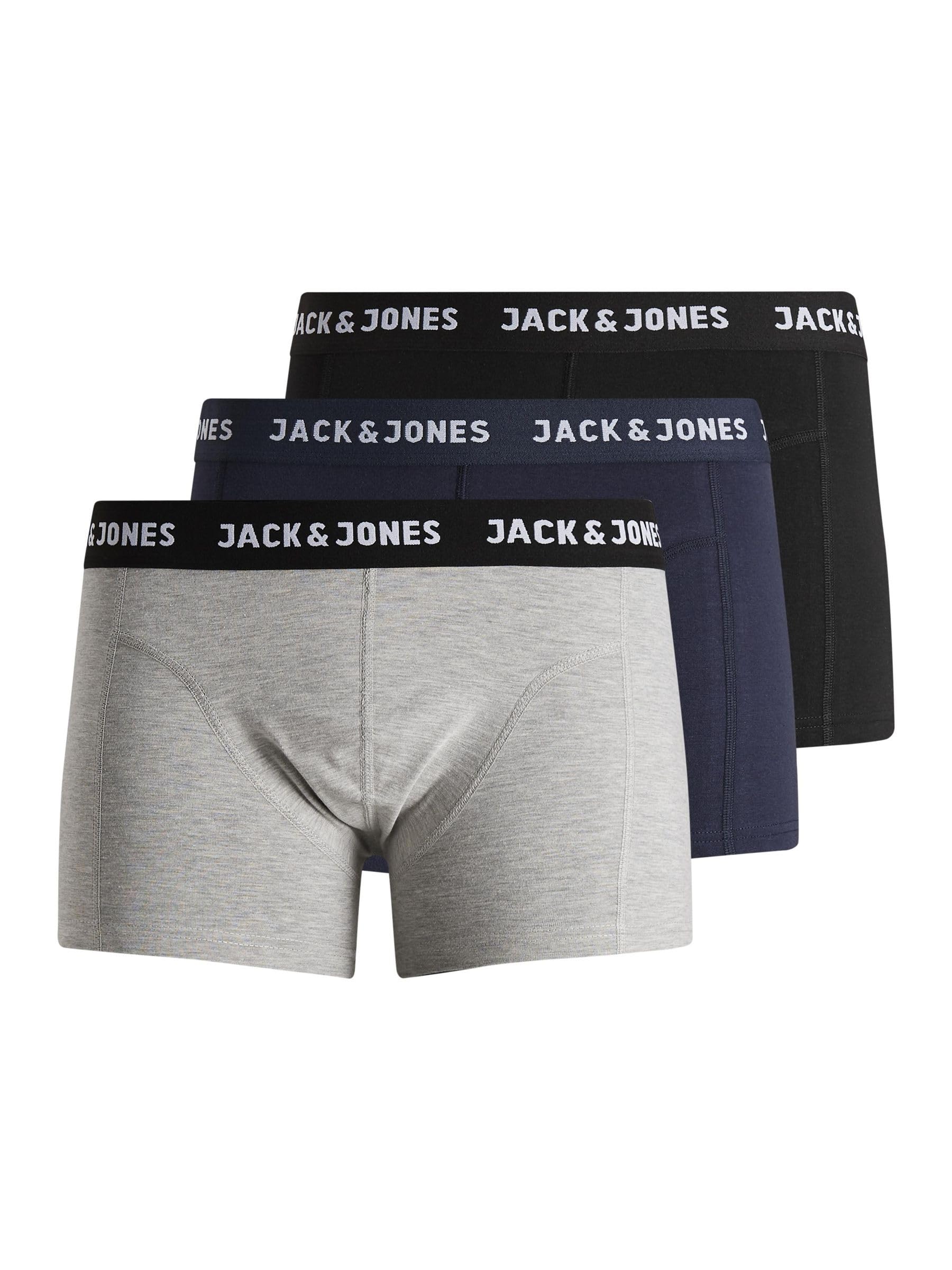 JACK & JONES jacAnthony Men's Boxer Shorts Pack of 3