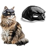 LINHUNCAT Cat Mask, Cats Cosplay Hat, Cat Mask for Halloween Cosplay, Funny Kitty Costumes Accessorie
