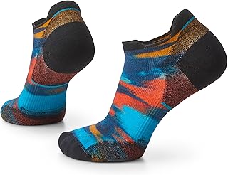 Women's Cushion Brushed Print Low Ankle Socks Calcetines hasta el Tobillo con Estampado Cepillado y Acolchado Run Targeted para Mujer