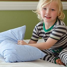 Little Sleepy Head Toddler Pillowcase, 100% Cotton & Hypoallergenic Pillow Case for Toddler Pillow, Snug Fit Envelope Pillowcase, 13x18 Pillowcase, Pilllow Sold Separately (Blue)