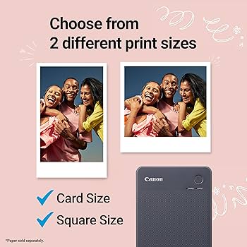 Amazon.com: Canon SELPHY QX20 Compact Photo Printer Dark Gray