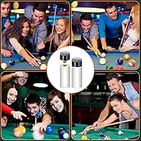 Vista 7 de Kit de reemplazo de puntas para taco de billar uadbau - Puntas de taco de billar con tornillo, virolas blancas de billar, no necesita pegamento ni