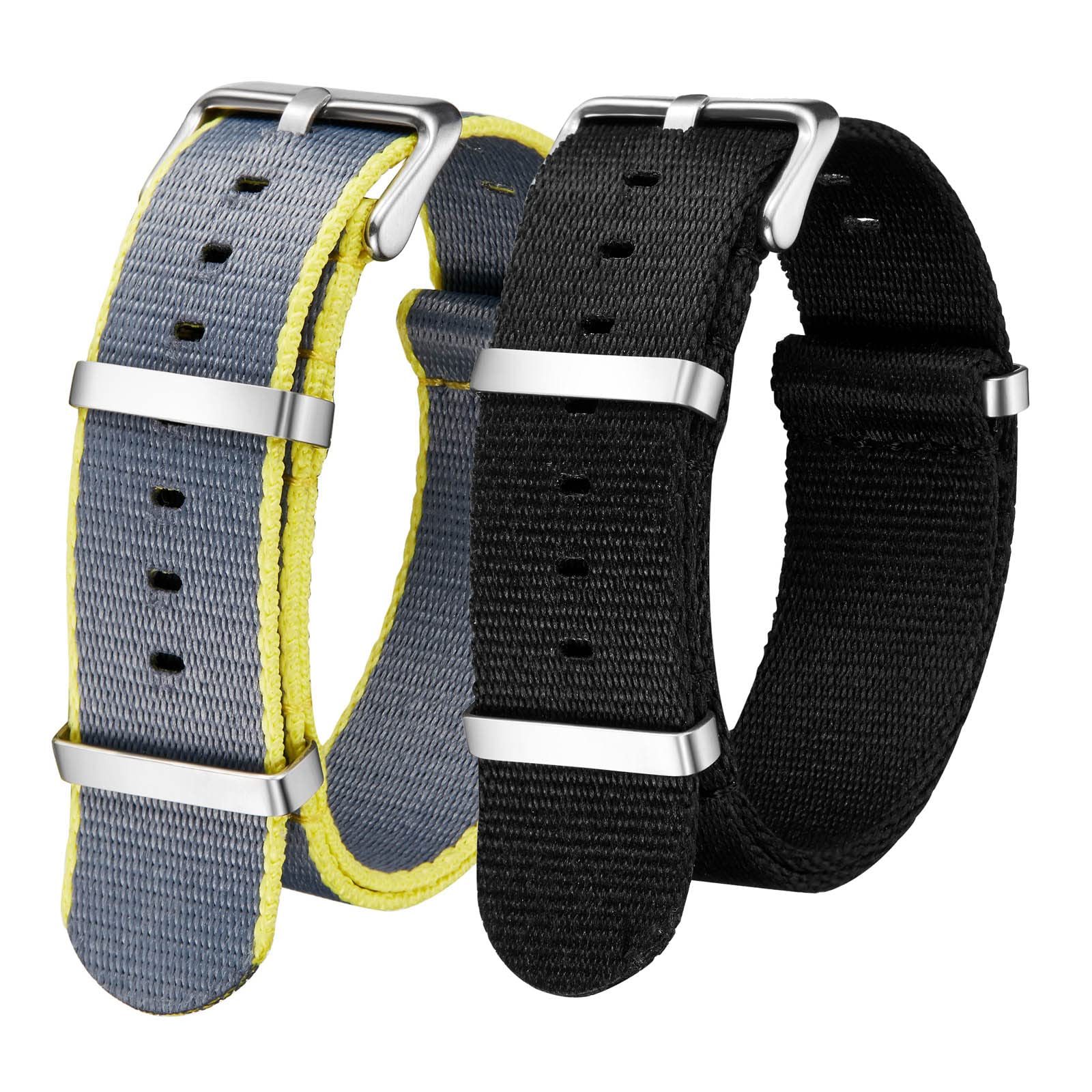 GARRULAX Lot De 2 Bracelets De Montre En Nylon Pour Homme Et Femme