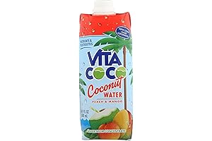 Vita Coco Coconut Water, Peach & Mango, 17 Oz Pack of 12