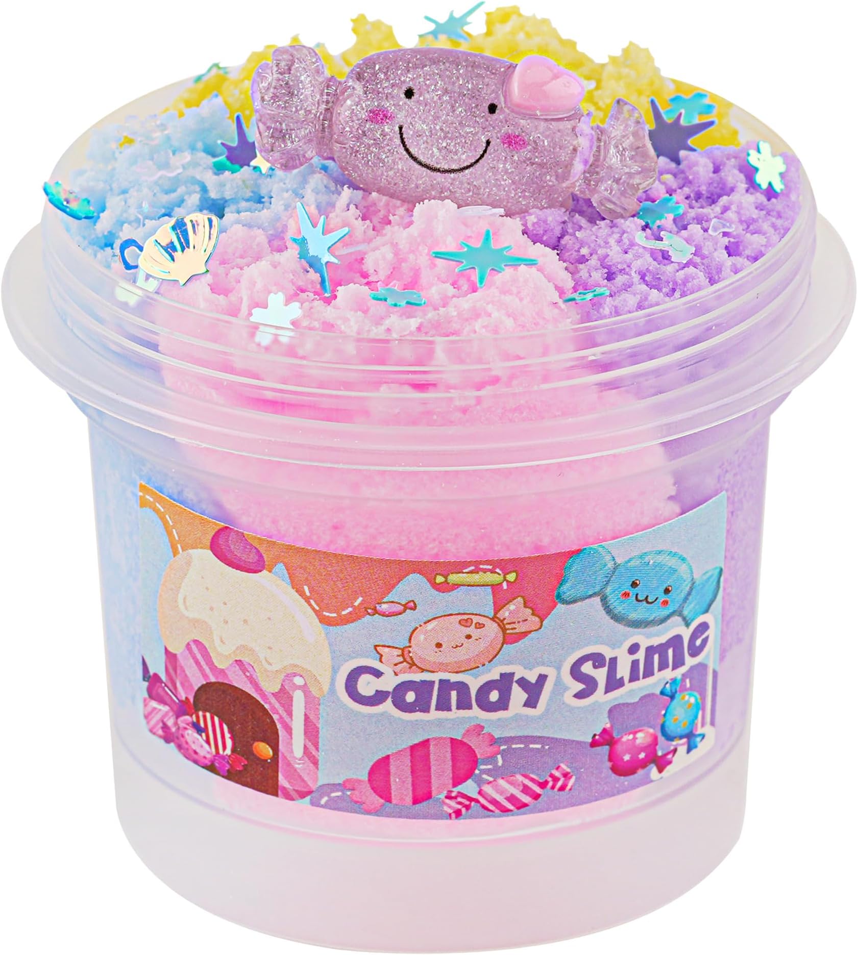 Rainbow Cloud Slime, Super Drizzly & Non-Sticky Premade Slime, Slimes Party Favors for Kids, Slimes Sensory Toys for Birthday Easter Hallowmas Christmas Girls Gifts & Boys Gifts