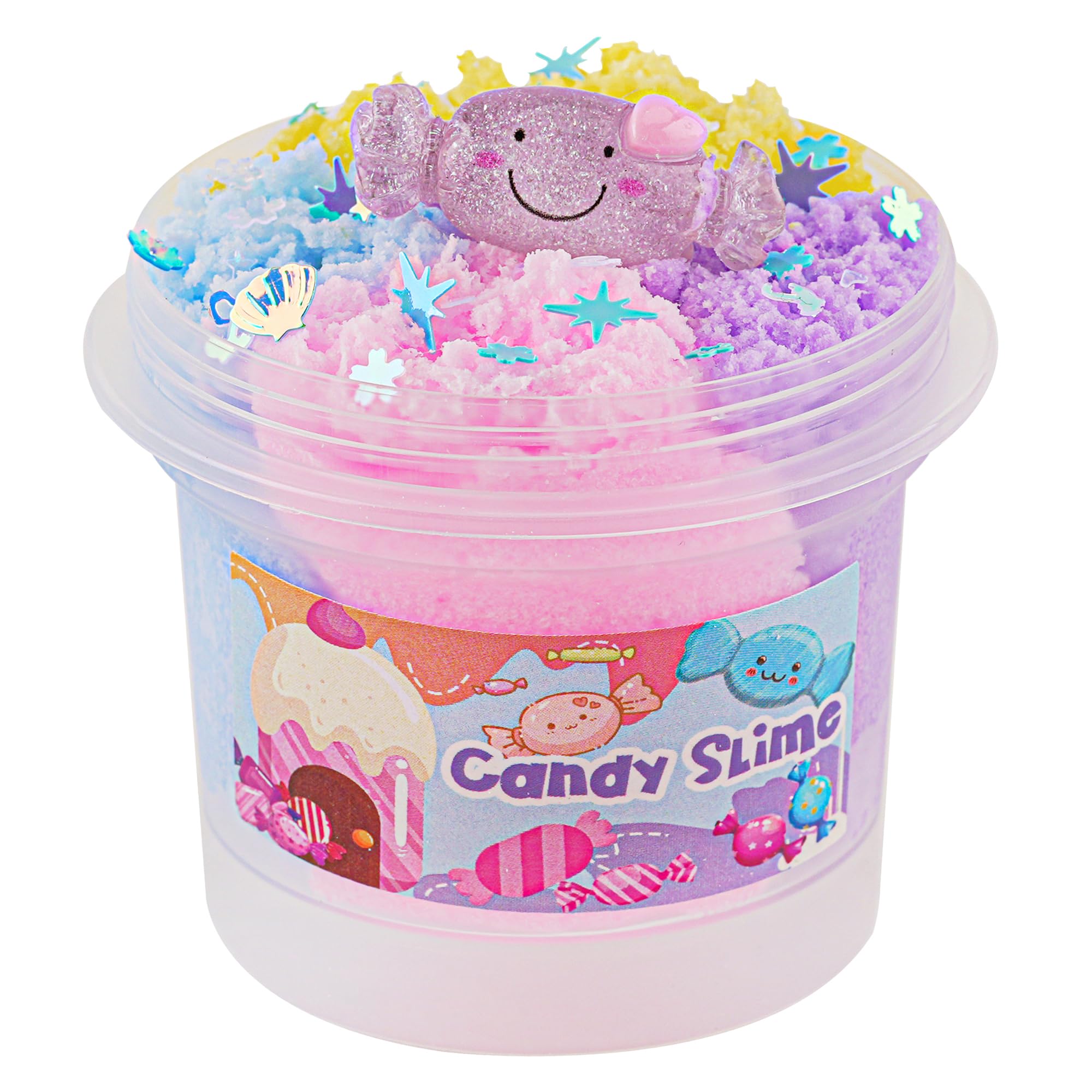 Rainbow Cloud Slime, Super Drizzly & Non-Sticky Premade Slime, Slimes Party Favors for Kids, Slimes Sensory Toys for Birthday Easter Hallowmas Christmas Girls Gifts & Boys Gifts