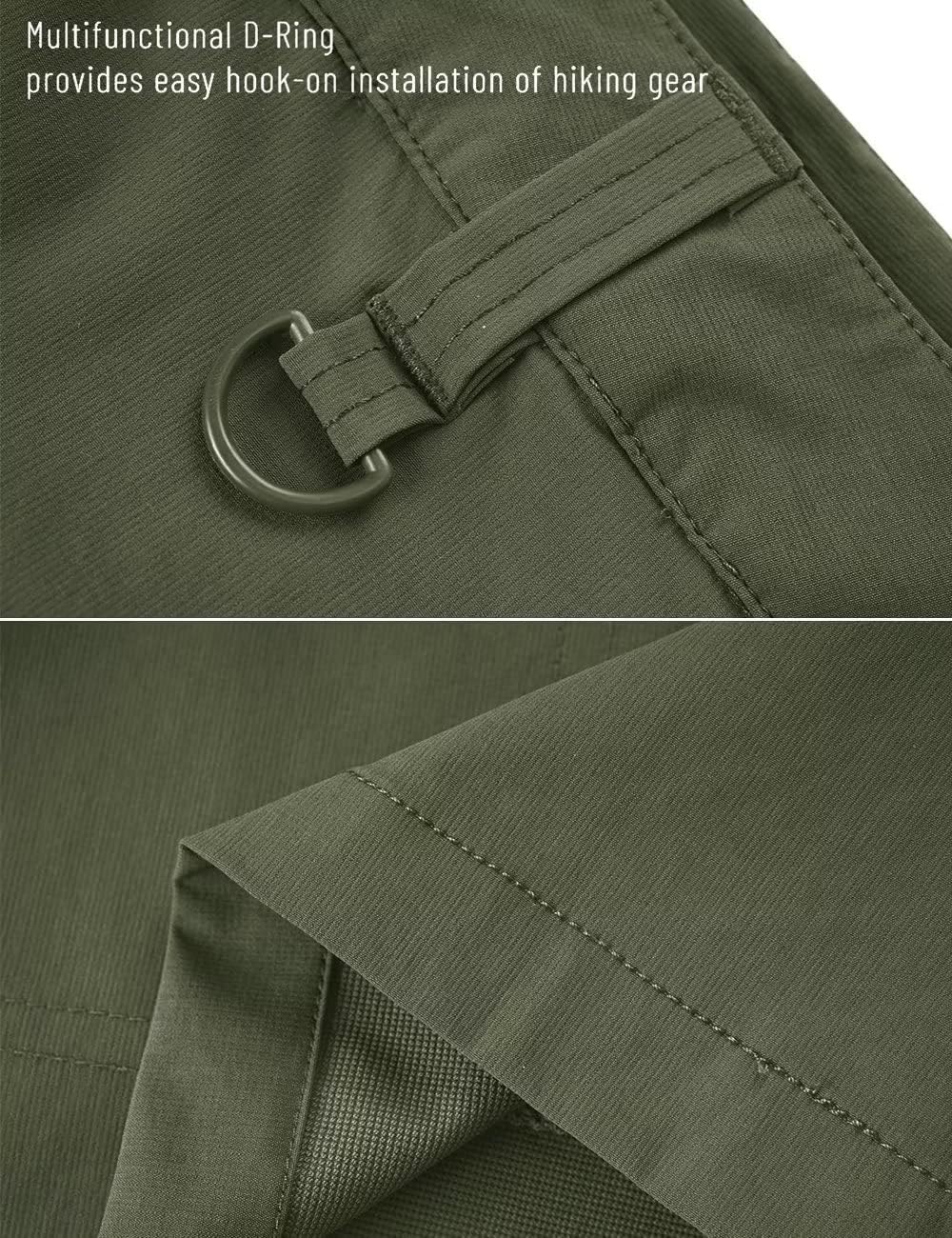 MAGCOMSEN Men's Hiking Cargo Shorts Quick Dry Lightweight 9" Golf Shorts Summer Casual Work Outdoor with 5 Zipper Pockets - Image 7