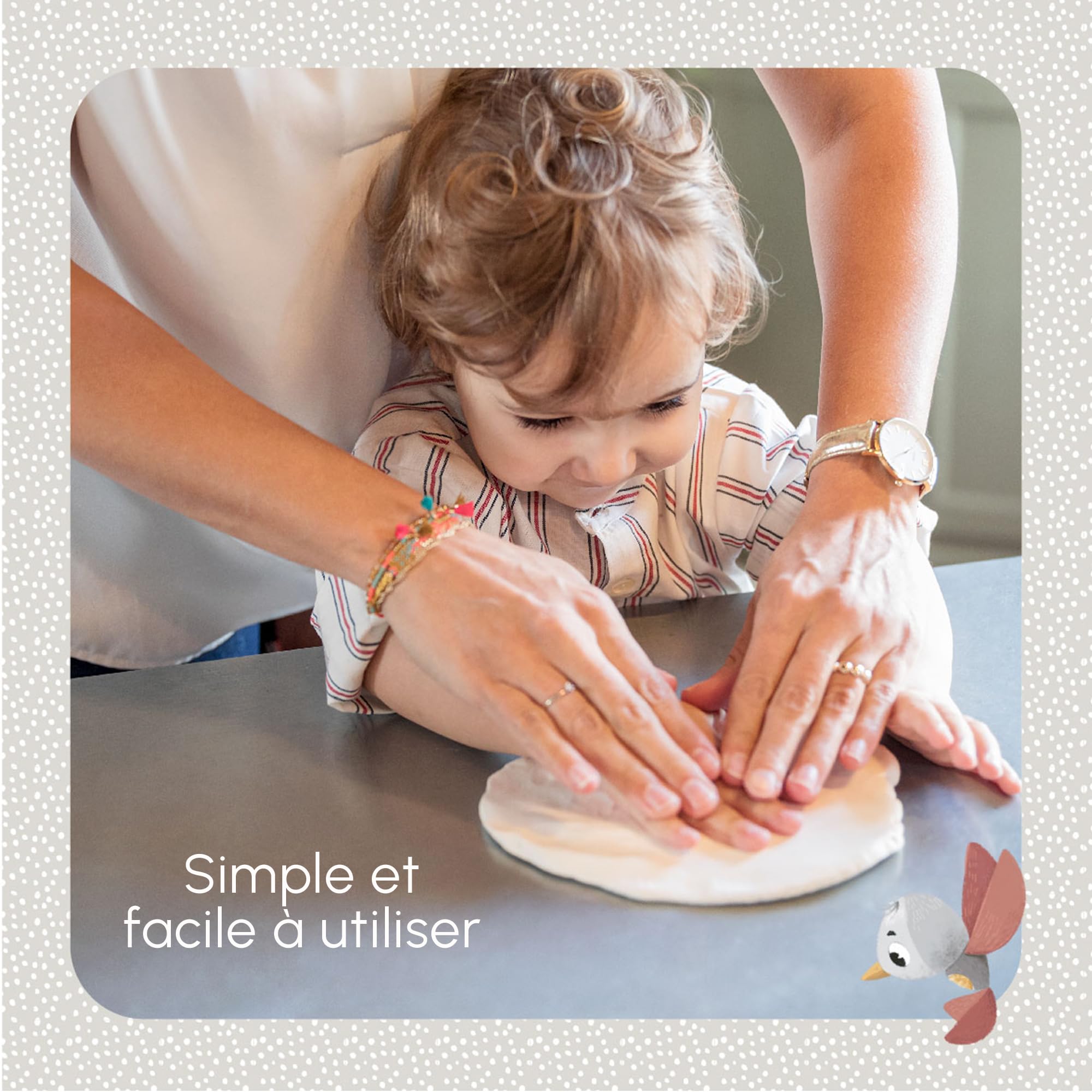 Image secondaire de Cadre Photo Personnalisé Tiny Love avec Empreinte Bébé