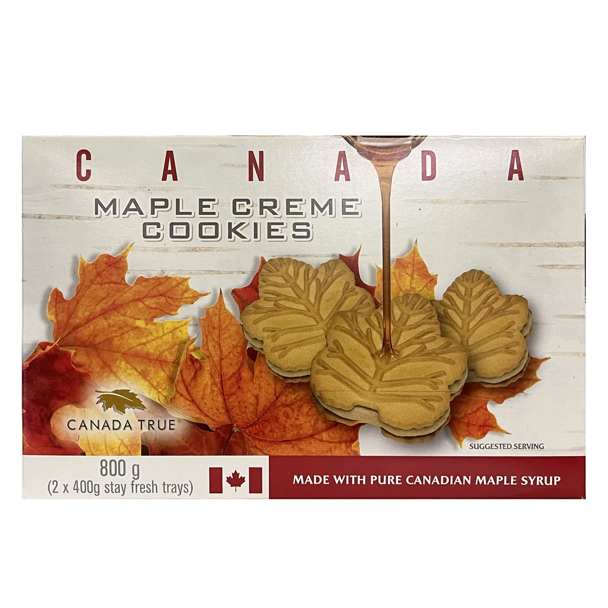 Canada True Maple Cream Cookies Made with Pure Canadian Maple Syrup 800g