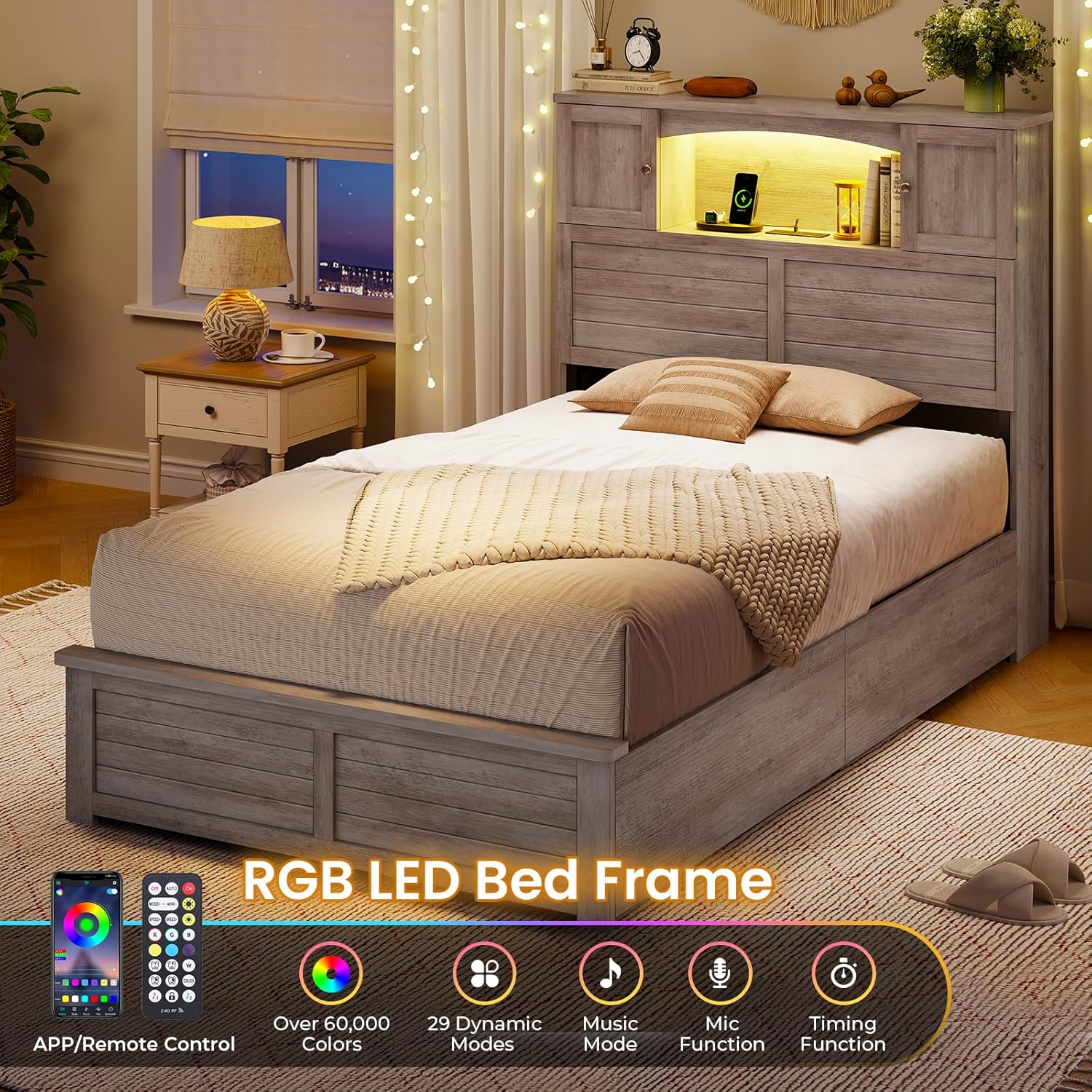 RGB LED Bed Frame Lighting