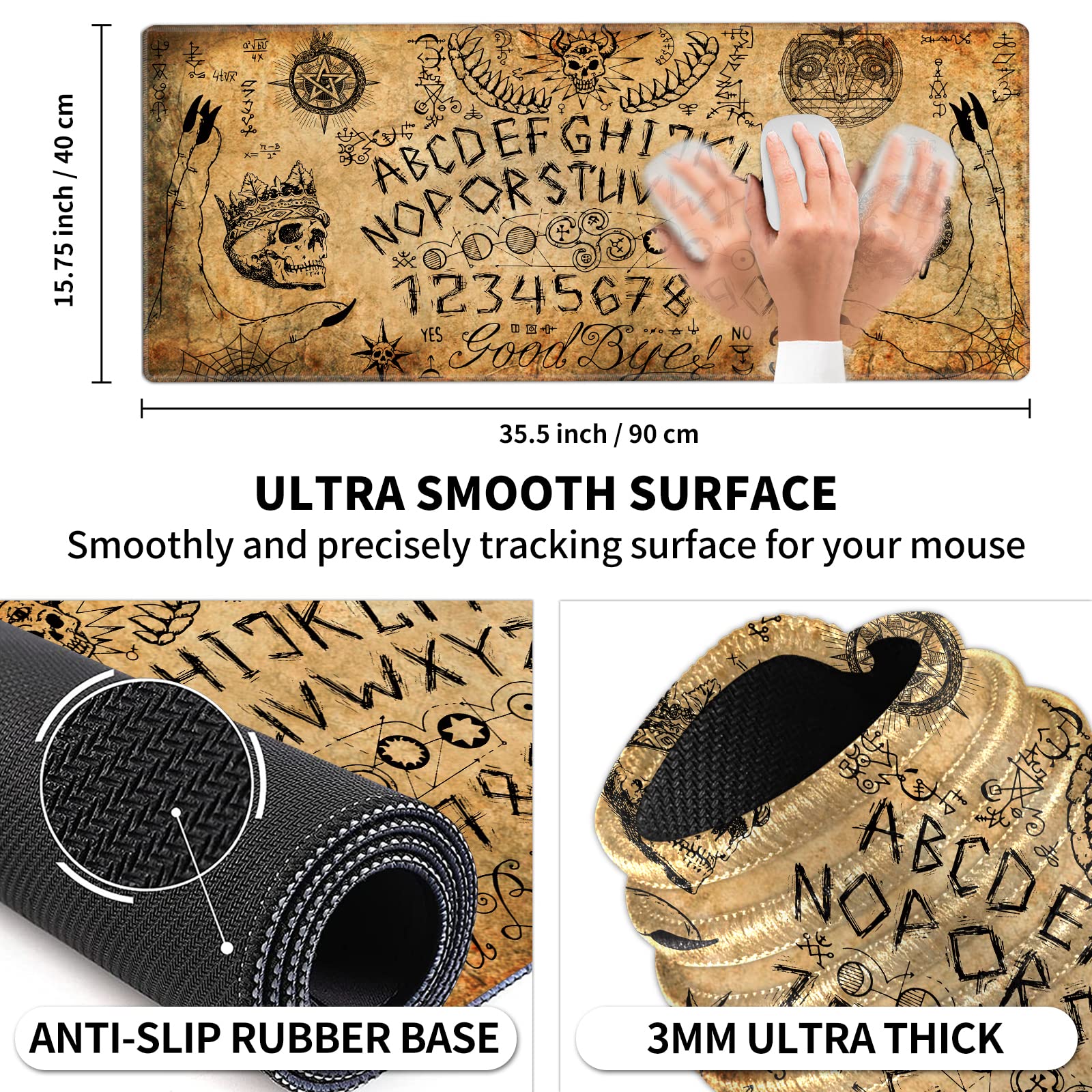 Aazon.co: Large Gaing Ouse Pad, EDGFRTOIO Thin Blue Line Aerican Flag Design Keyboard At