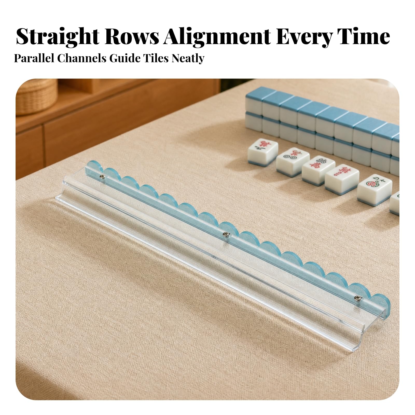4 Piezas Rack en Forma con Diseño U Pulgadas Rígido Rack Acrílico Transparente Compacto Organizador Fichas con Ranura Abierta, Verde