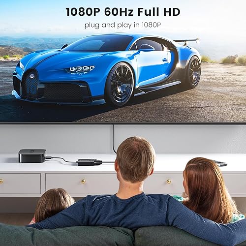 Miniatura 4 de FOINNEX Adaptador HDMI a VGA, convertidor HDMI a VGA macho a VGA hembra adaptador para computadora, computadora de escritorio, laptop, PC, monitor,