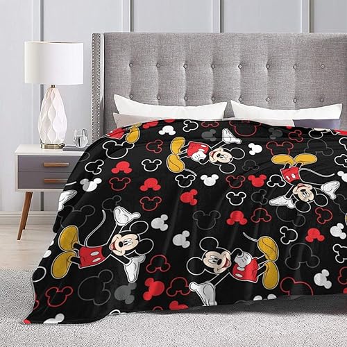 Miniatura 4 de Bonita manta de franela suave de forro polar, ligera y cómoda para todas las estaciones, 60 x 50 pulgadas