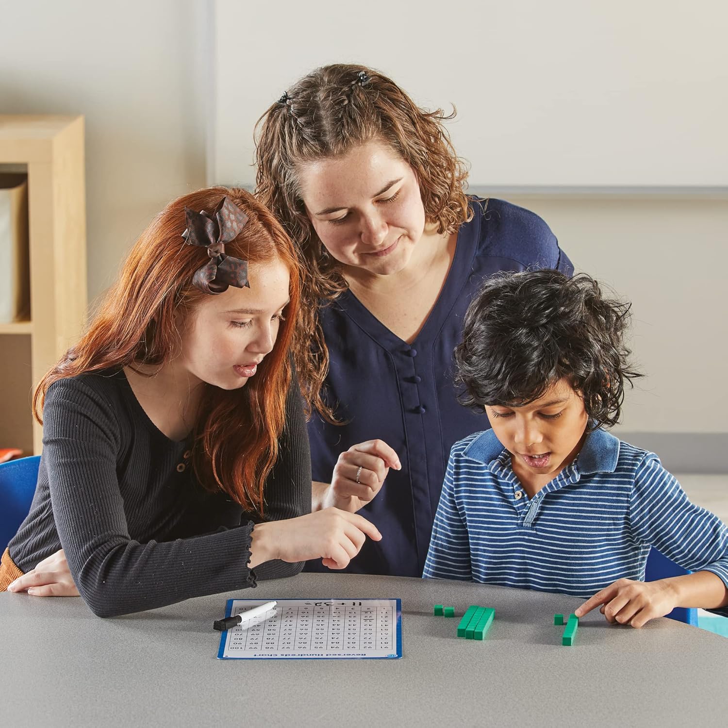 hand2mind Math Tools Small Group Sets 2-3 by Reagan Tunstall & Kristina Grant, Math Manipulatives, Base Ten Blocks, Play Money, Patten Blocks, Fraction Tiles, Color Tiles, Classroom Supplies