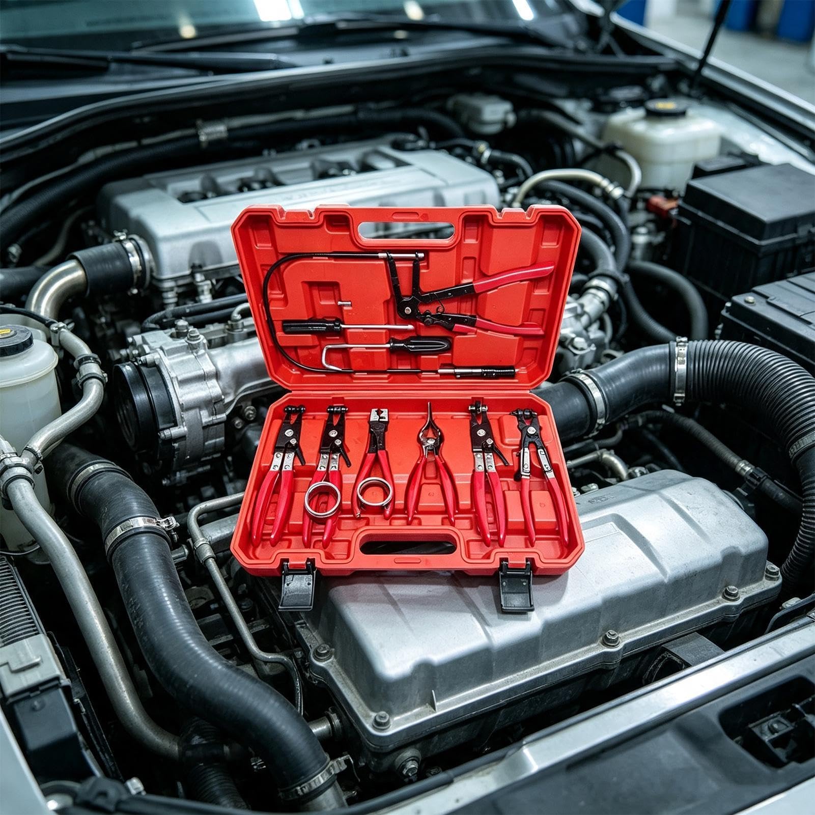 Morsetto per fascetta di serraggio auto 9 chiavi di disconnessione elettrica