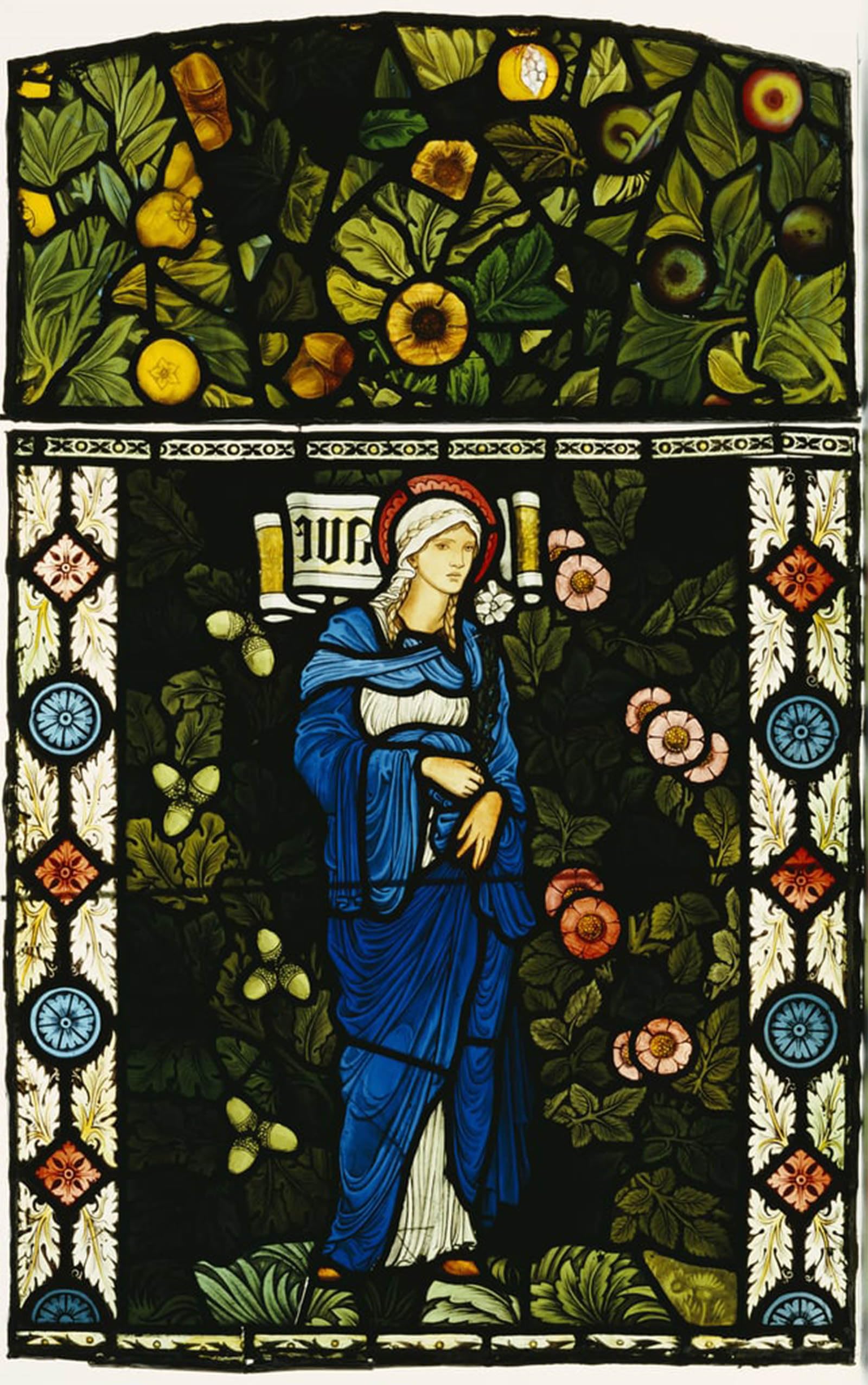 ARTXLXXBN Famous Art Print Poster Vintage Wall Art the Blessed Virgin Mary Morris by Edward Burne Jones Canvas Art Poster for Home Decor 60x90cm