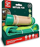 Vista 5 de Hape Linterna de mano con funda, hecha de bambú, diversión de la naturaleza, juguetes al aire libre