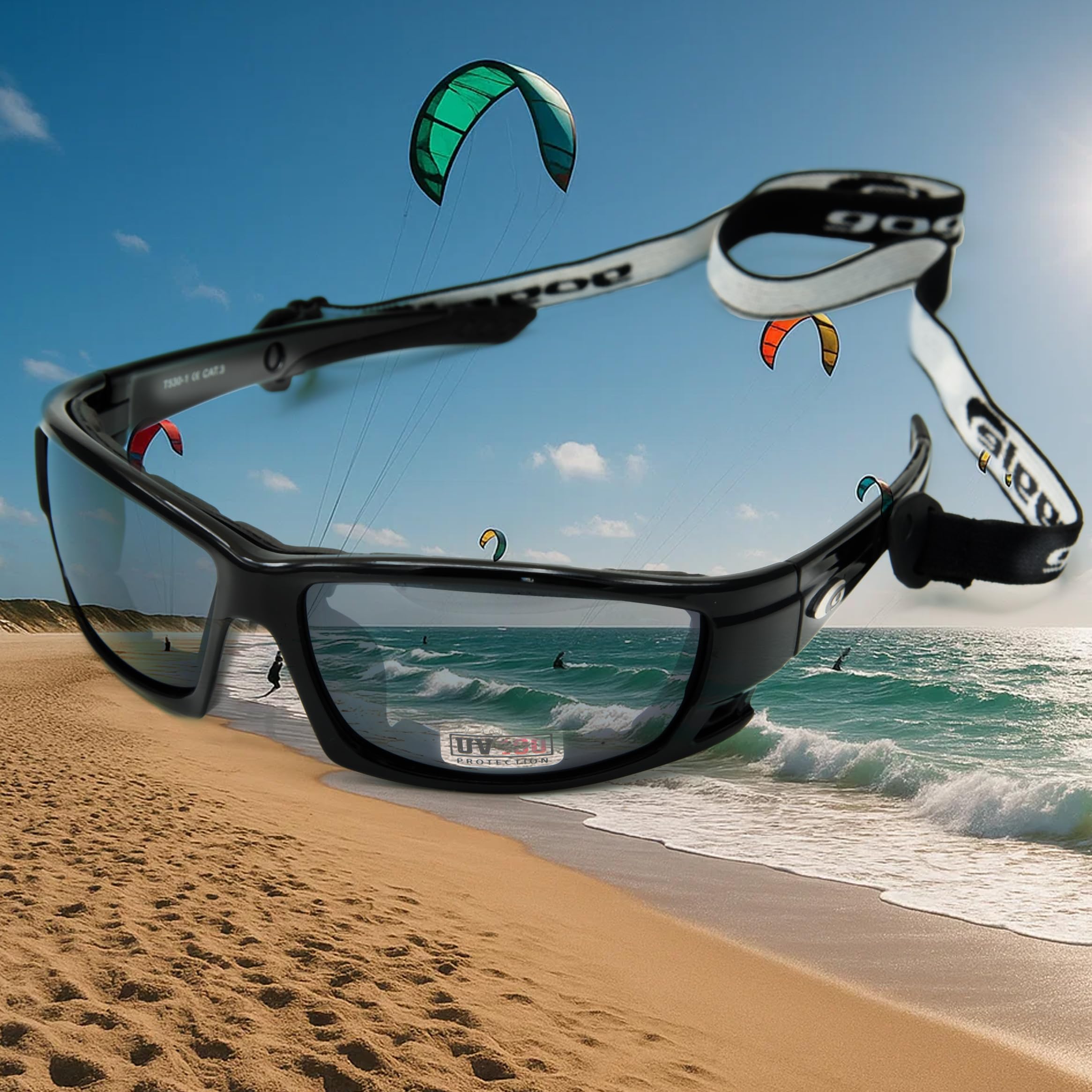 GOGGLE Okulary sportowe z paskiem