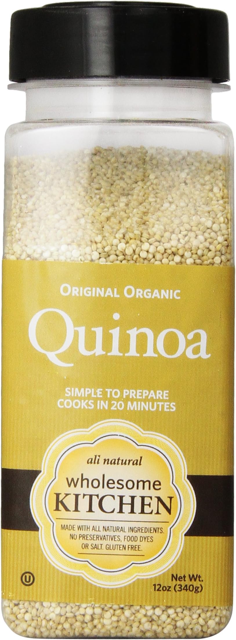 Wholesome Kitchen Organic Quinoa, Original, 12-Ounce