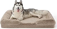 Vista 455 de Bedsure - Cama ortopédica mediana para perros, sofá cama impermeable para perros medianos, espuma de soporte con funda extraíble y lavable, forro