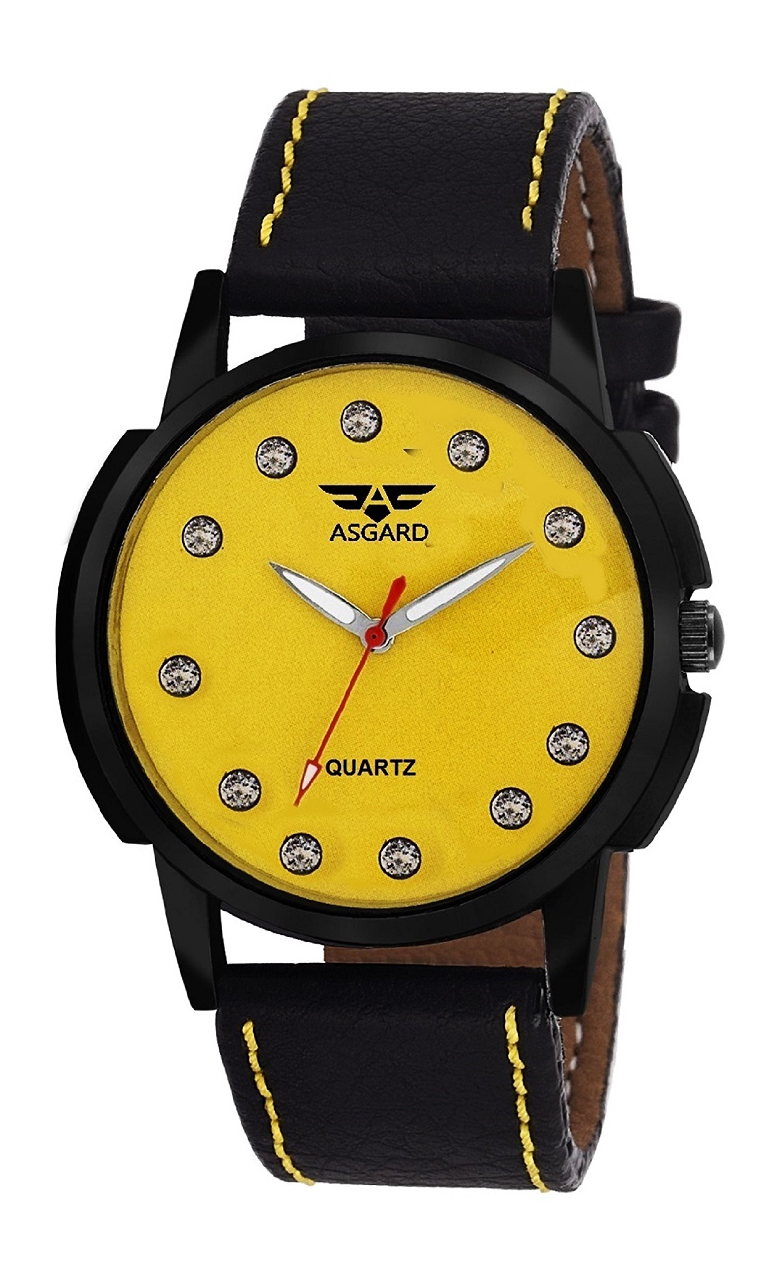 ASGARD Unique Designer Analog Yellow Dial Watch for Men, Boys (B07169L8WB) Amazon Price History, Amazon Price Tracker