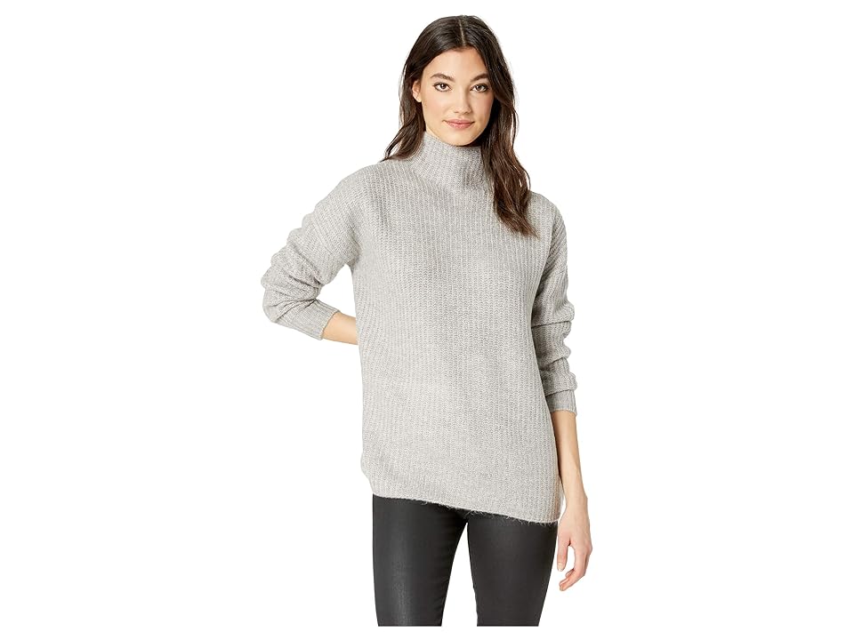 

Amuse Society Let's Snuggle Sweater (Snow Heather Grey) Women's Sweater, Gray
