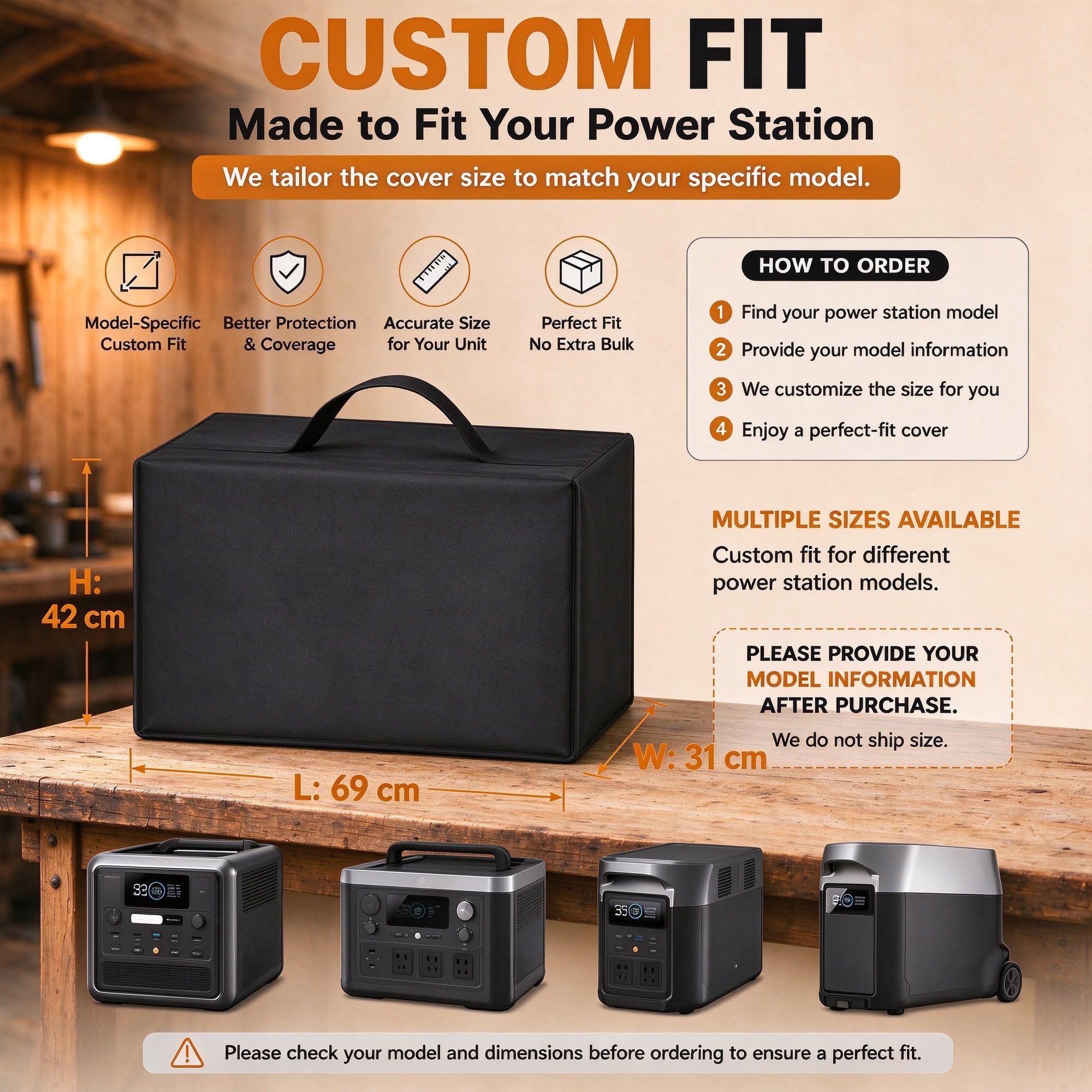 Funda Estación de Energía para FOSSiBOT F800 2023-Pr