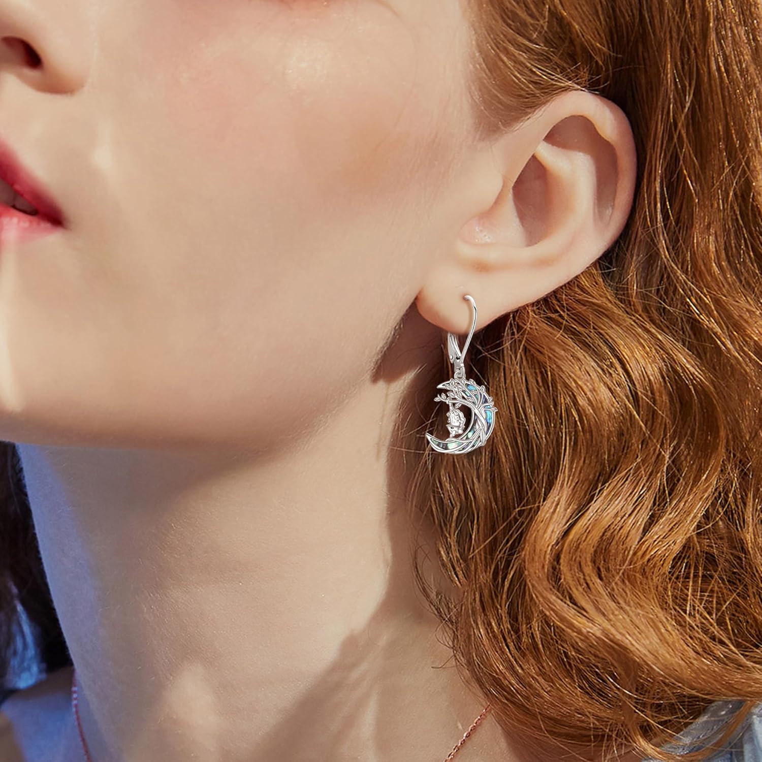 ONEFINITY Opossum Earrings 925 Sterling Silver Moon Opossum Earrings Jewelry Gifts for Women - Image 2