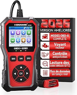 Valise Diagnostic Auto Multimarque OBD2, OBD2 Diagnostic Français, Valise Voiture Diagnostic Francais, Lecteur de Codes de Panne Moteur, pour Tous Les VéHicules OBDII AprèS 2003