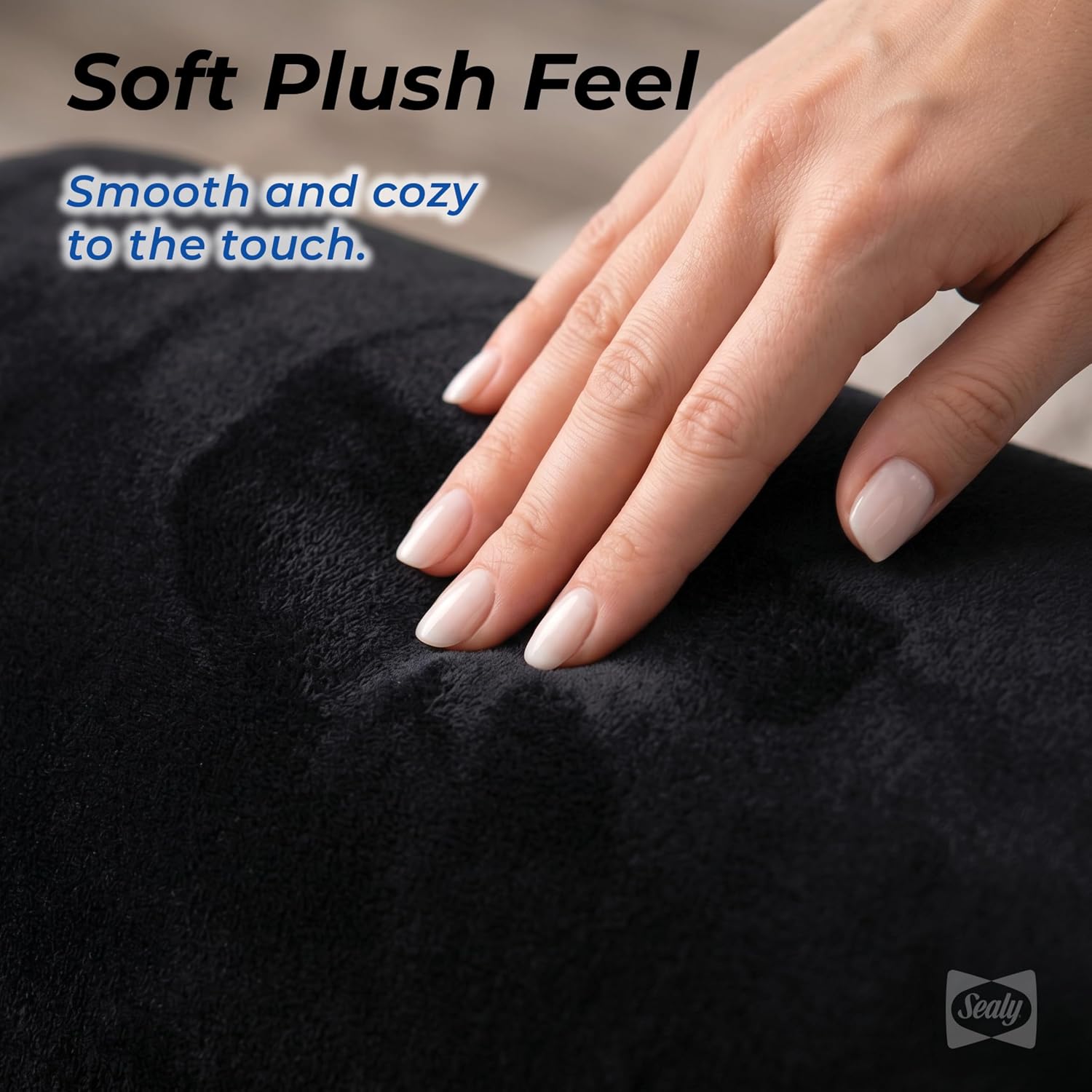 Sealy Foot Rest for Under Desk at Work – Ergonomic Foot-Stool, Foot-Rest for Couch – Versatile Footrest Underdesk for Office & Home, Small Foot-Rest for Chair, Heated Footrest Under Desk
