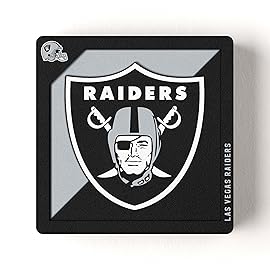 YouTheFan NFL Las Vegas Raiders 3D Logo Series Magnets