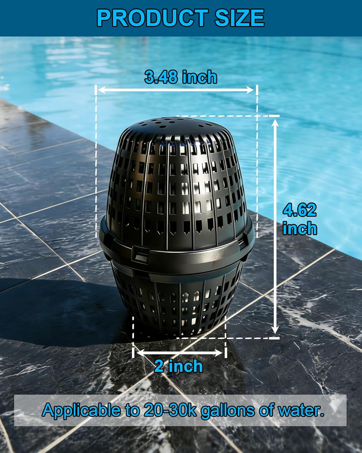 Replacement for fits Black Pool Unit - 20K-30K GALLONS - Mineral Reservoir-6 Month (101066)