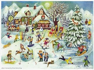 Richard Sellmer Verlag Advent Calendar Ski Hut Paper Advent Calendar: Papier-Adventskalender