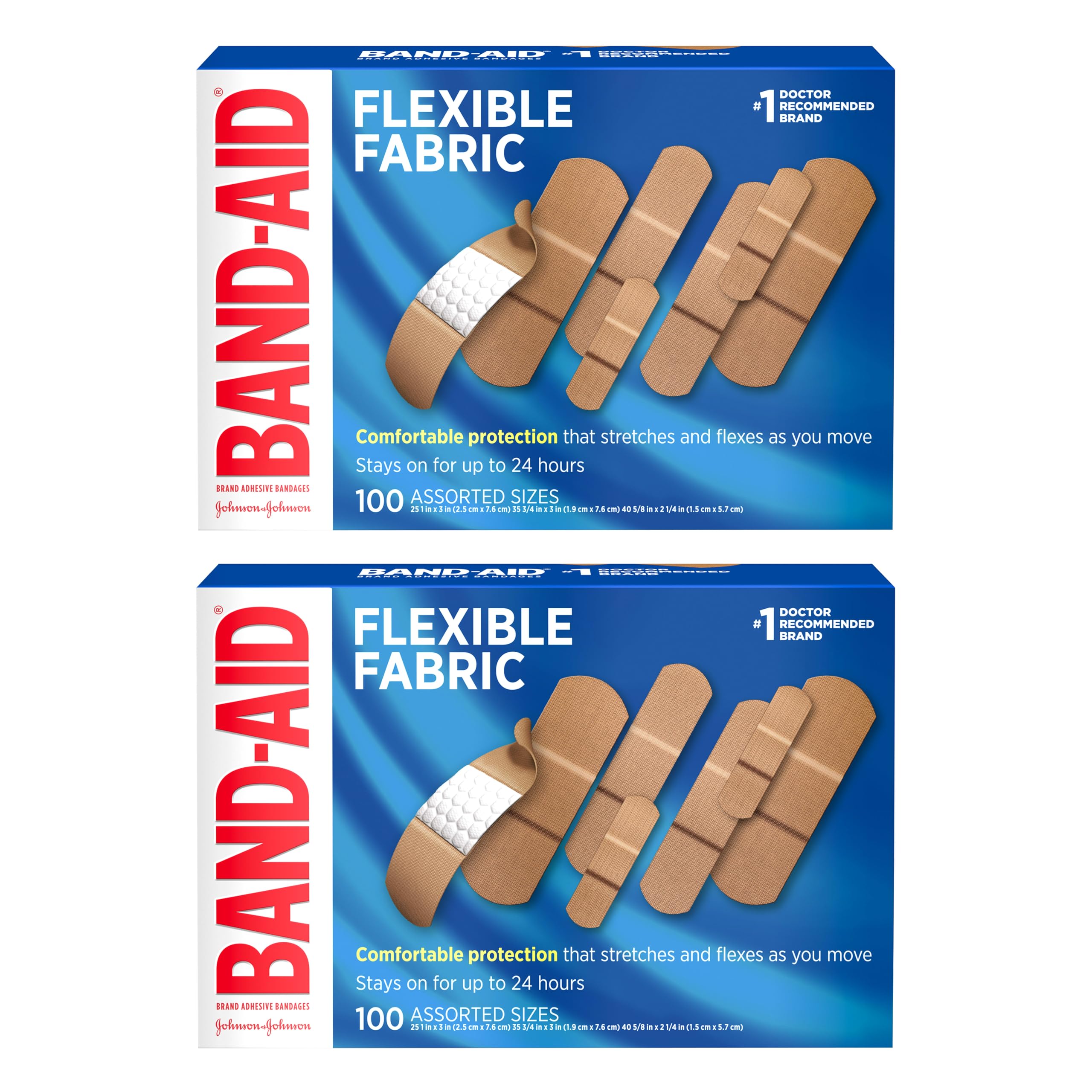 BAND-AID Brand Flexible Fabric Bandages