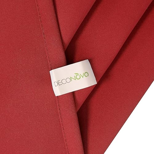 Miniatura 5 de Cortinas opacas Deconovo con barra en tamaño de 42 pulgadas, un panel