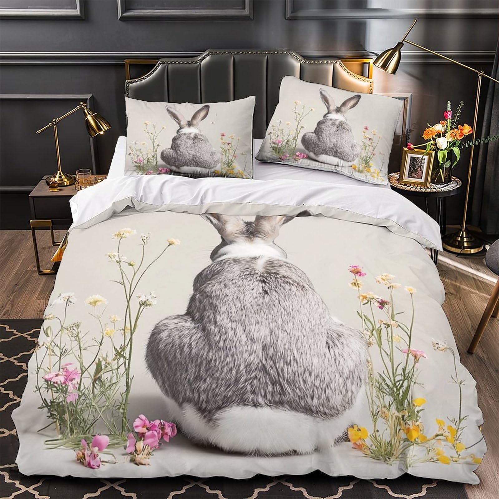 Housse de Couette Lapin Hypoallergénique : Fini les Allergies avec la Microfibre Douce