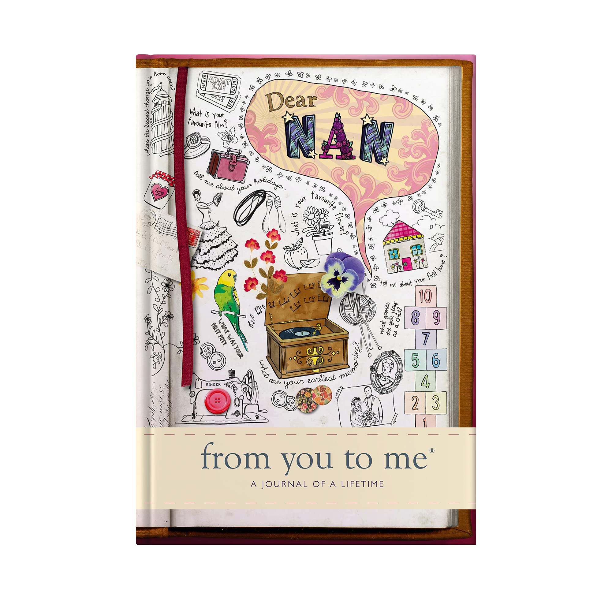 Dear Nan, From You To Me: Guided Memory Journal To Capture Your Grandmother’s Amazing Stories (Sketch Collection)