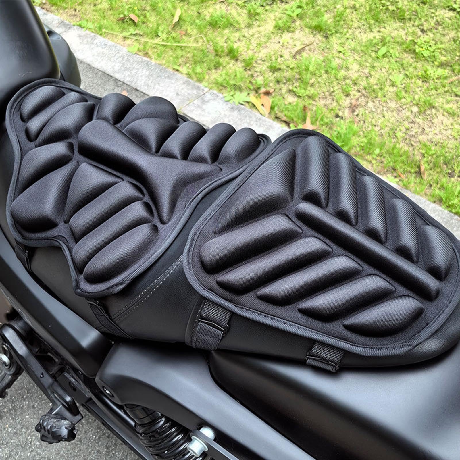 Cuscino Sella Moto, Cuscino Gel Moto Schiuma Per Sedile Per Motos Materassino D'Aria Per Motos Comodo C Uscino Per Passeggero Coprisedile Per M Oto Traspirante Per Lunghe Percorrenze