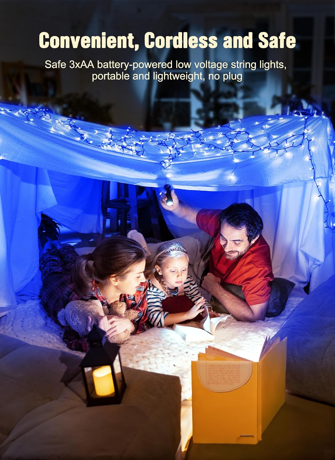 Brightown 8ft 20LED Battery Operated Christmas String Lights with Timer image 3
