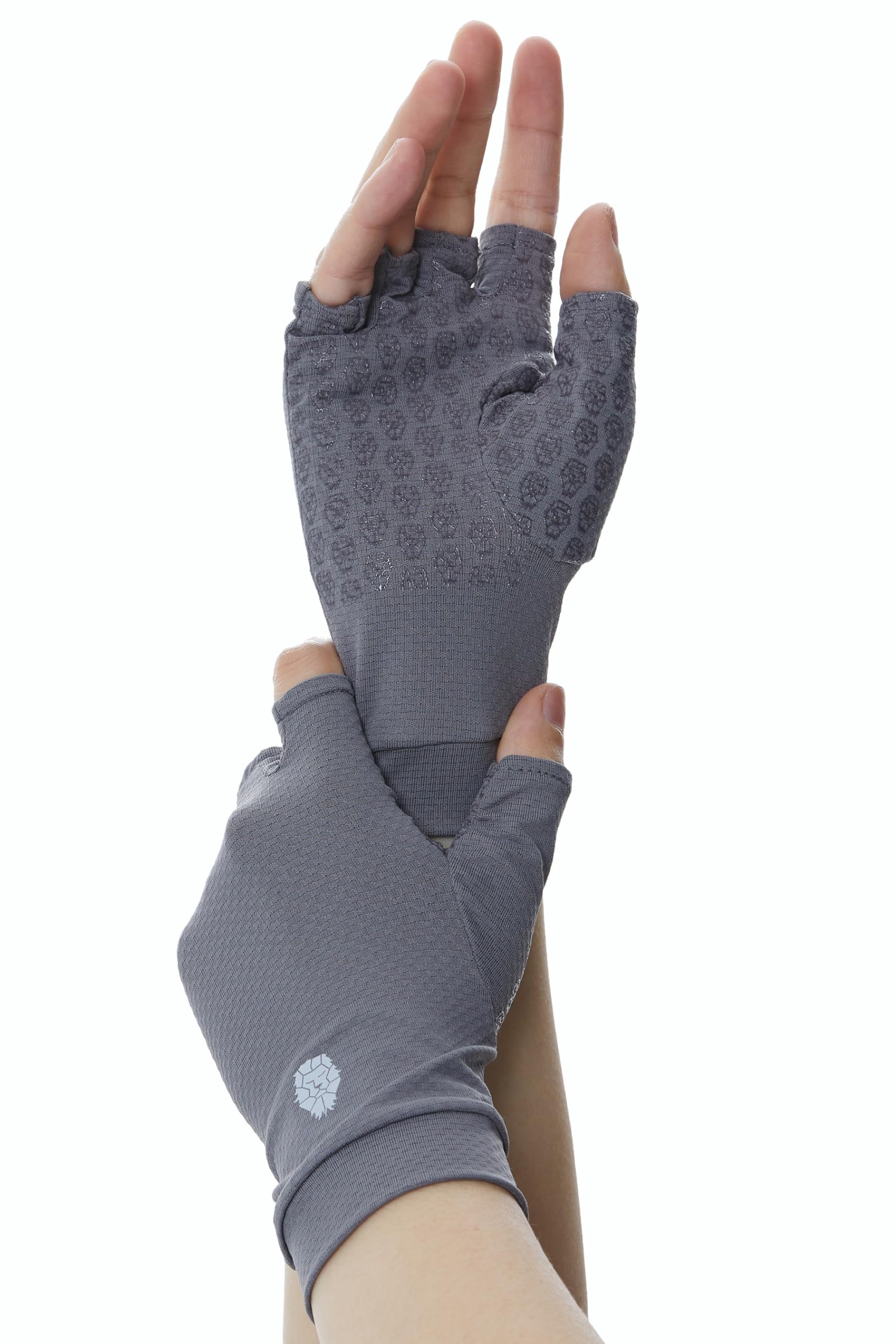 Men's Women's SPF Fingerless Gloves Mittens Sun Protection Unisex Driving Gloves UPF 50+ With Silicone Gel