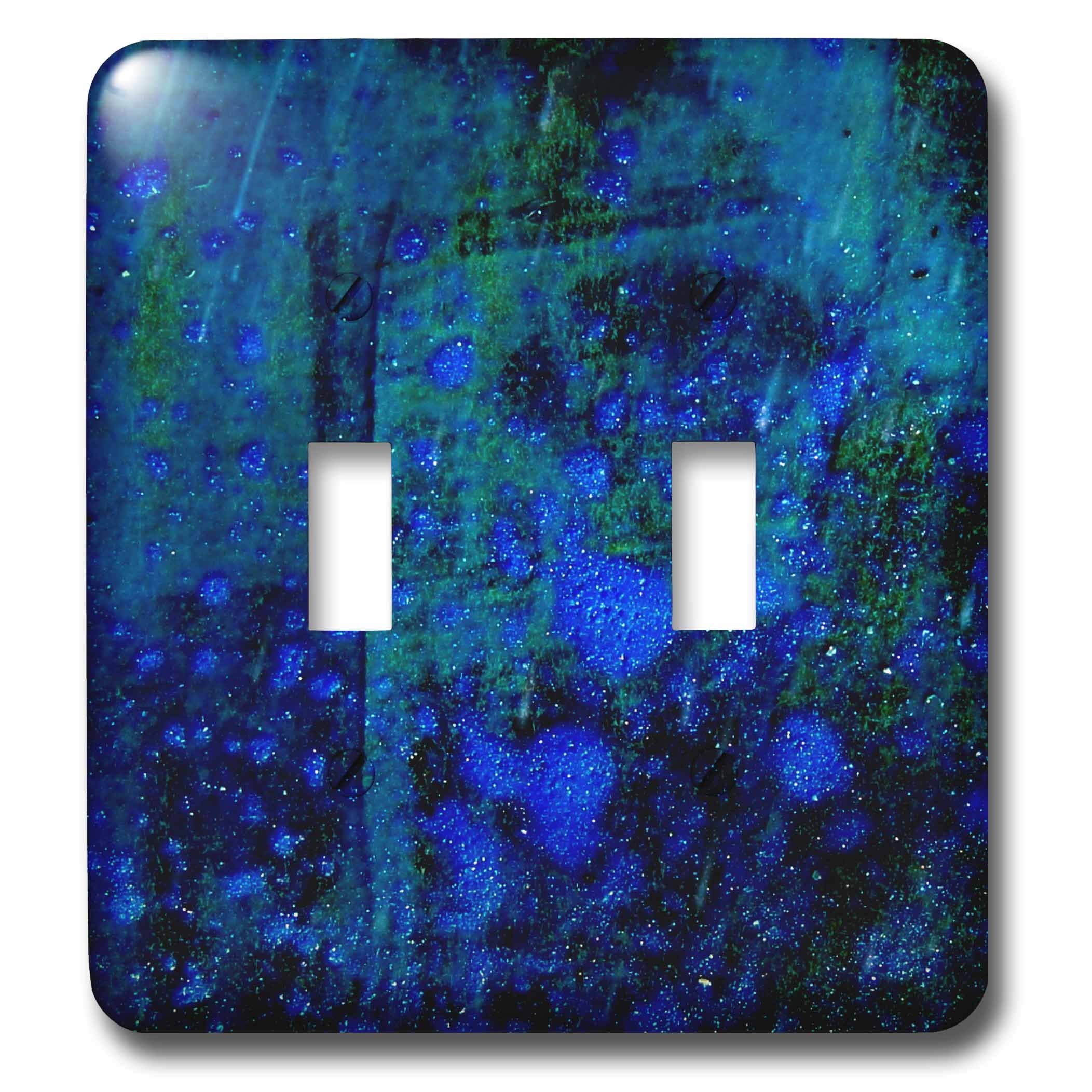 Interrupteur à bascule double bleu abstrait pour une décoration de salon moderne 3drose