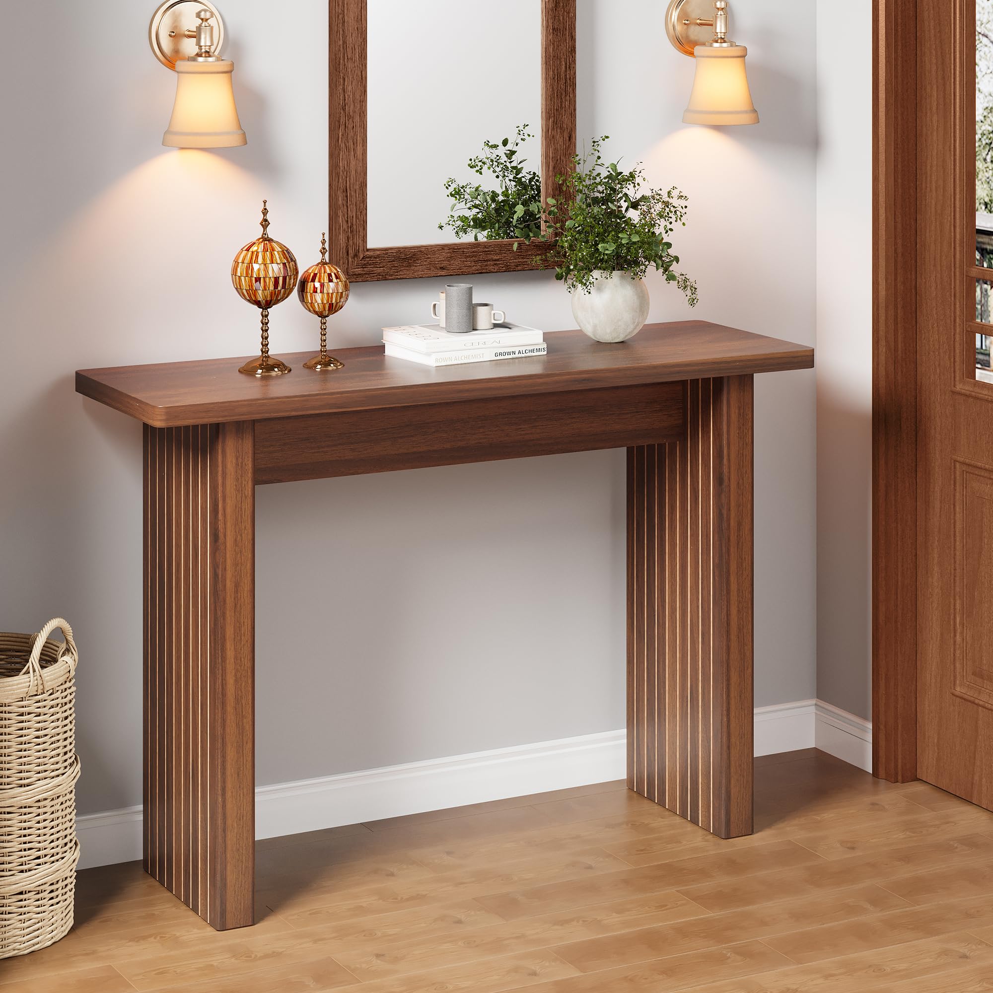 Console d'entrée en Bois aux Pieds sculptés – Un Meuble de décoration Traditionnel pour embellir Votre entrée
