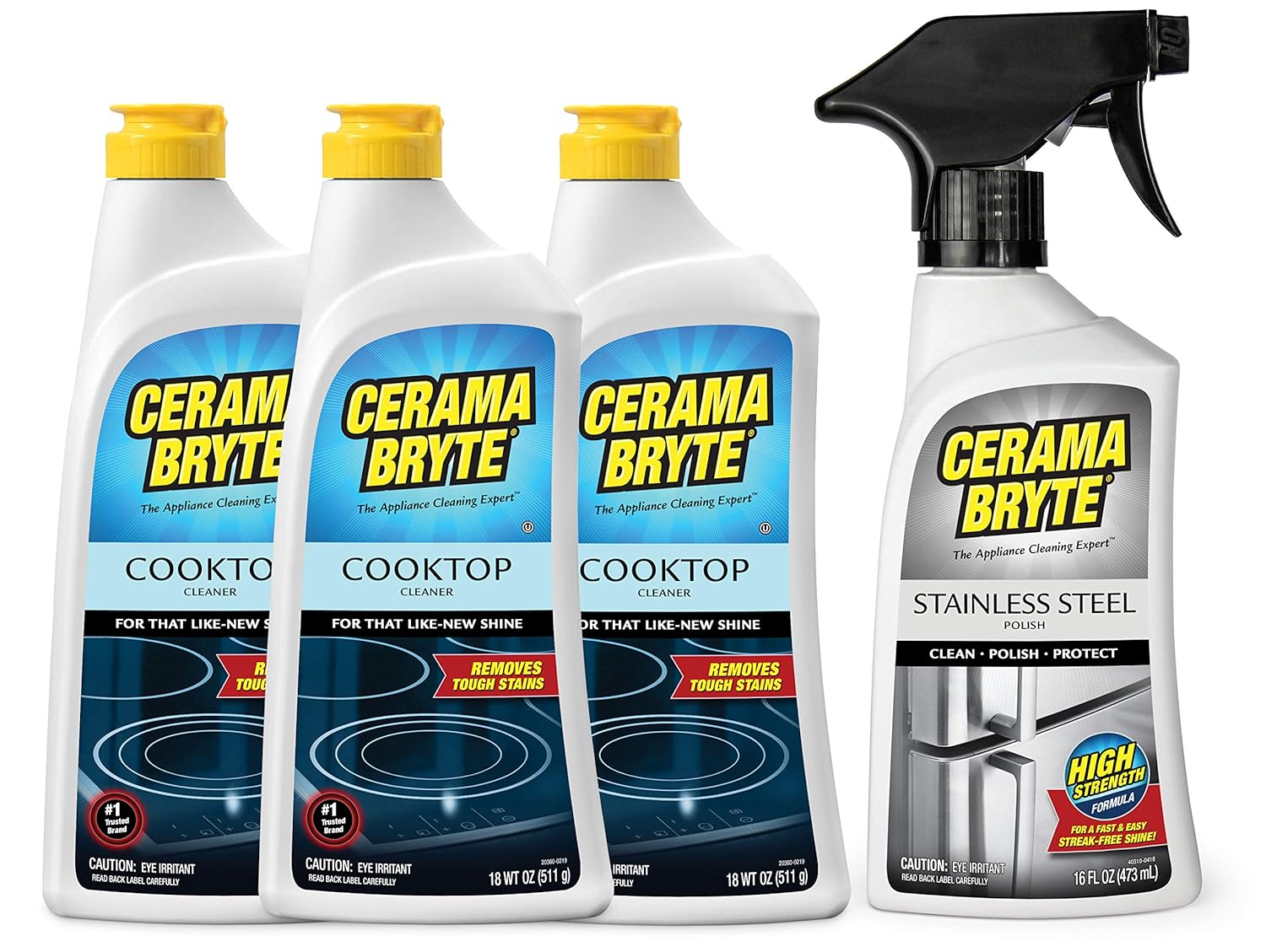 Cerama Bryte Glass Ceramic Cooktop Cleaner, 318 Ounce Cooktop Cleaner