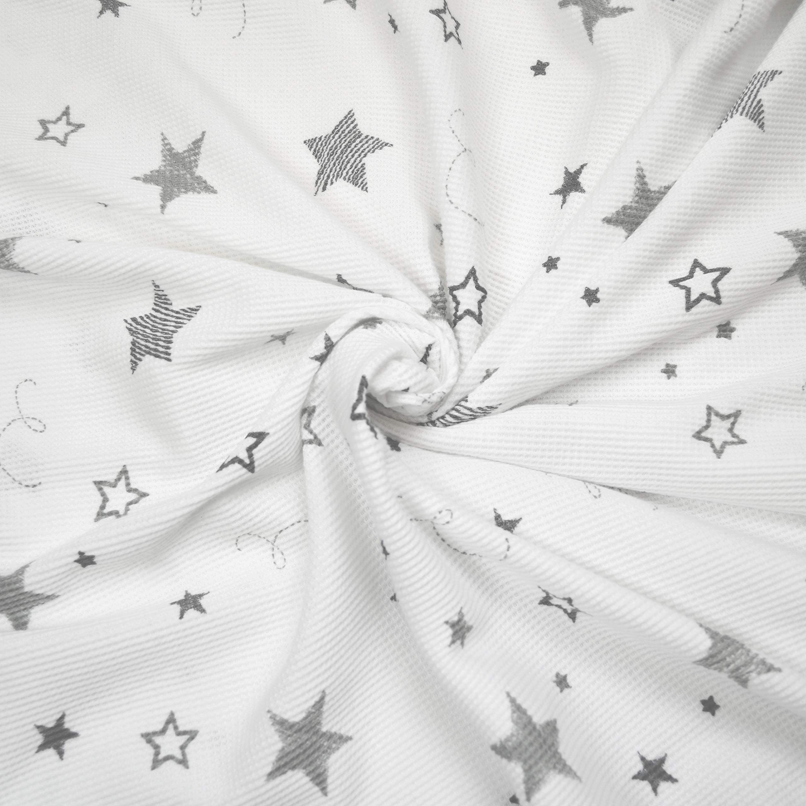 American Baby Company 30 x 40 Pulgadas, Suave 100% Algodón Natural, Manta térmica/Waffle, Super Estrellas, Suave y Transpirable, para niños y niñas