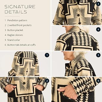 Pendleton Women's Timberline Jacquard Wool Coat