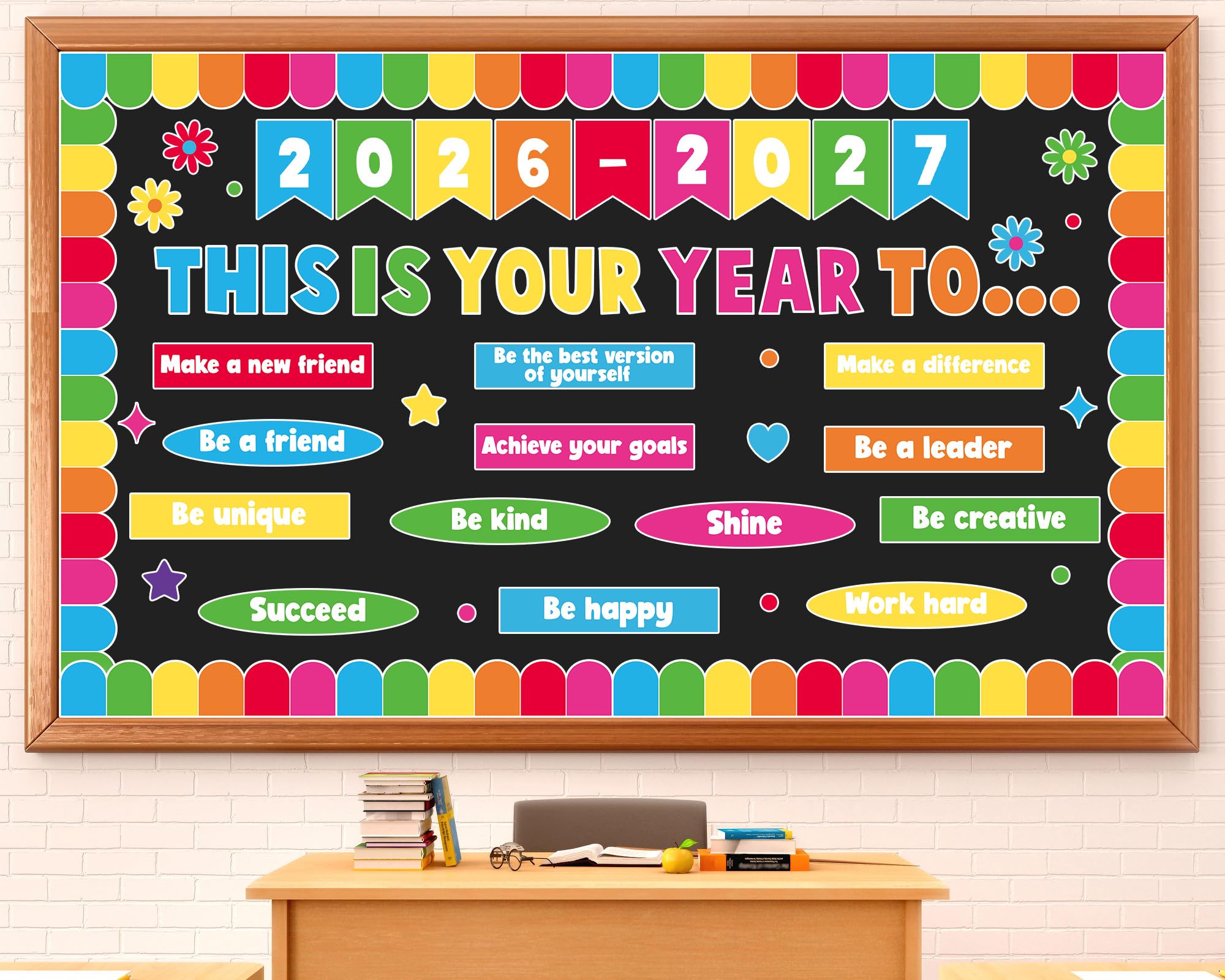 This is Your Year Bulletin Board Set Inspirational Positive Affirmation Classroom Decorations Colorful Welcome Back to School Bulletin Board Cutout