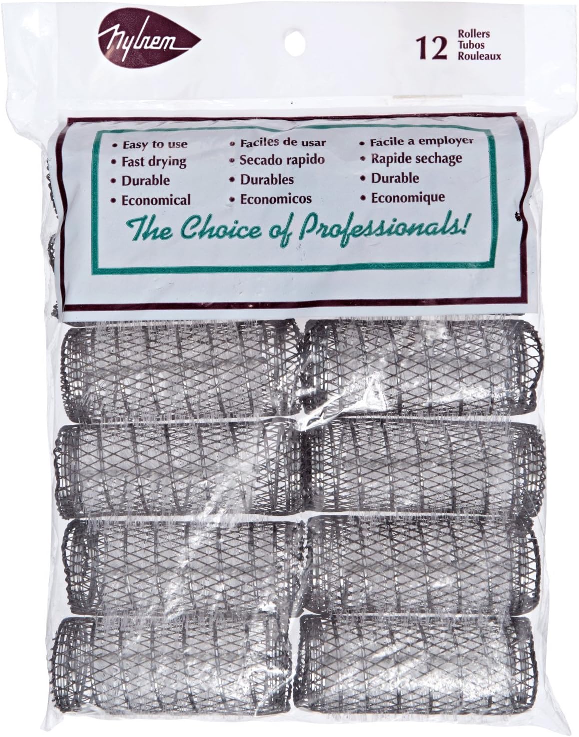 Nylrem Brown Brush Rollers