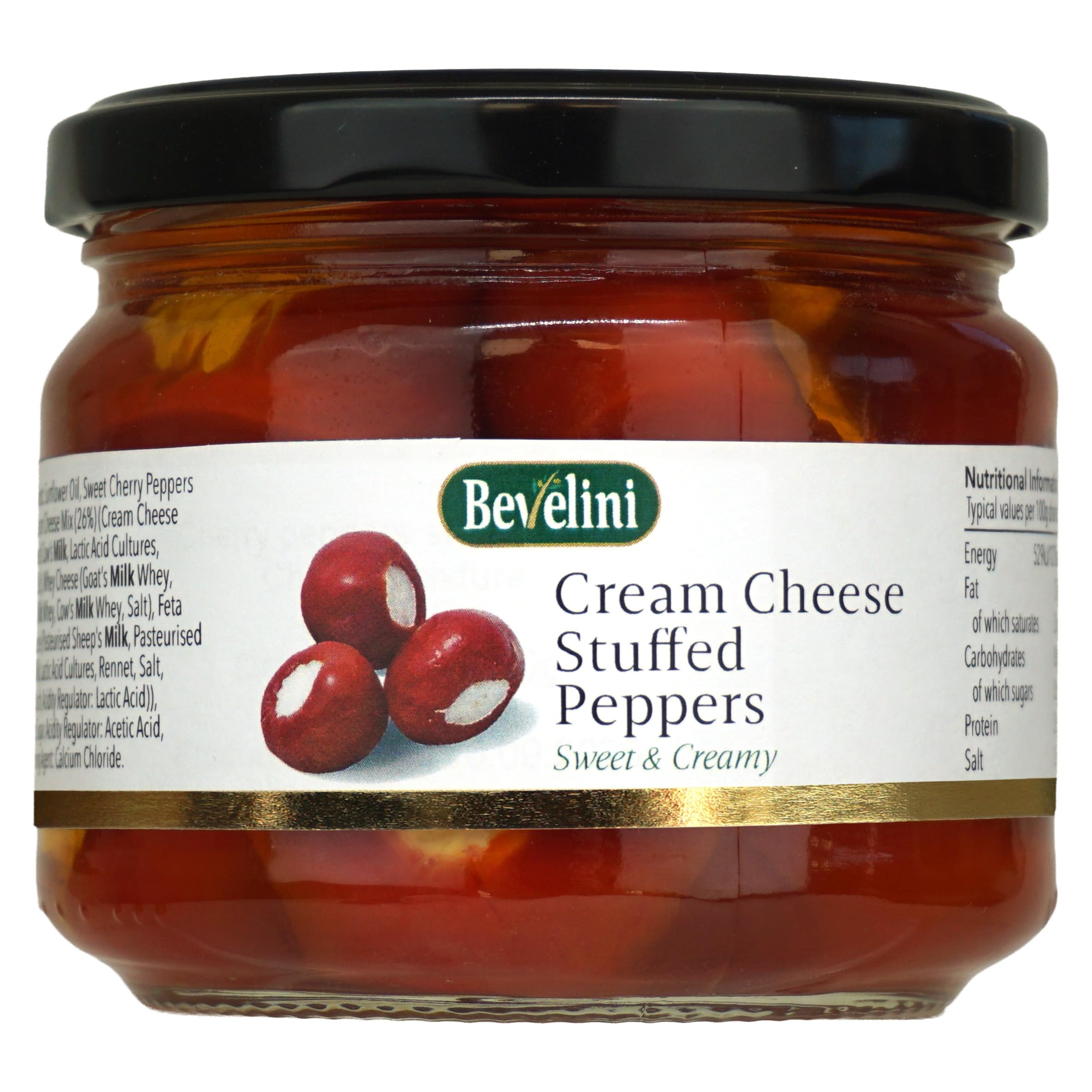 BEVELINI Mediterranean Cream Cheese Stuffed Peppers 280G